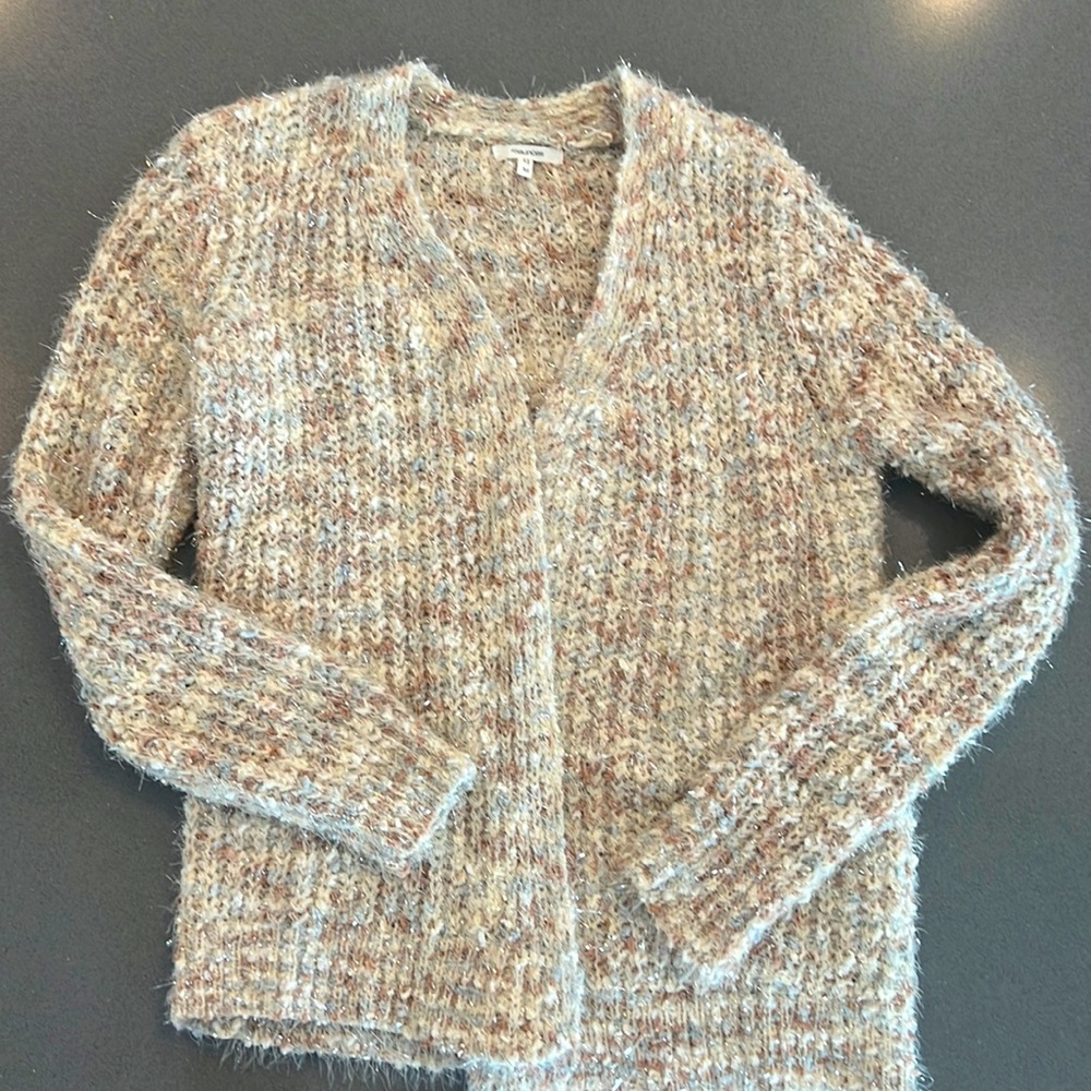 Maurice’s multi color neutral cardigan. Women’s M